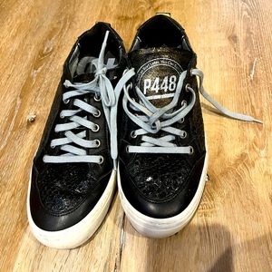 P 448 brand new Size 38 black sequined Buffalo patten